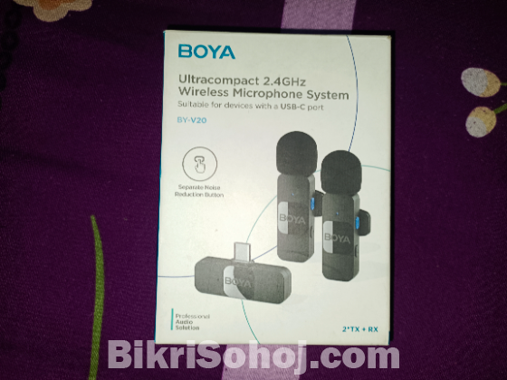 Original BOYA BY-V20 Wireless Mic for Android/USB-C Phone